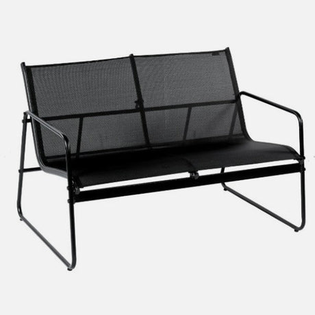 Steel Patio Seating Set With Glass Table 4-Piece 