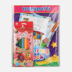 COLOUR PENCIL & BOOK SET