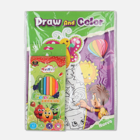 COLOUR PENCIL & BOOK SET