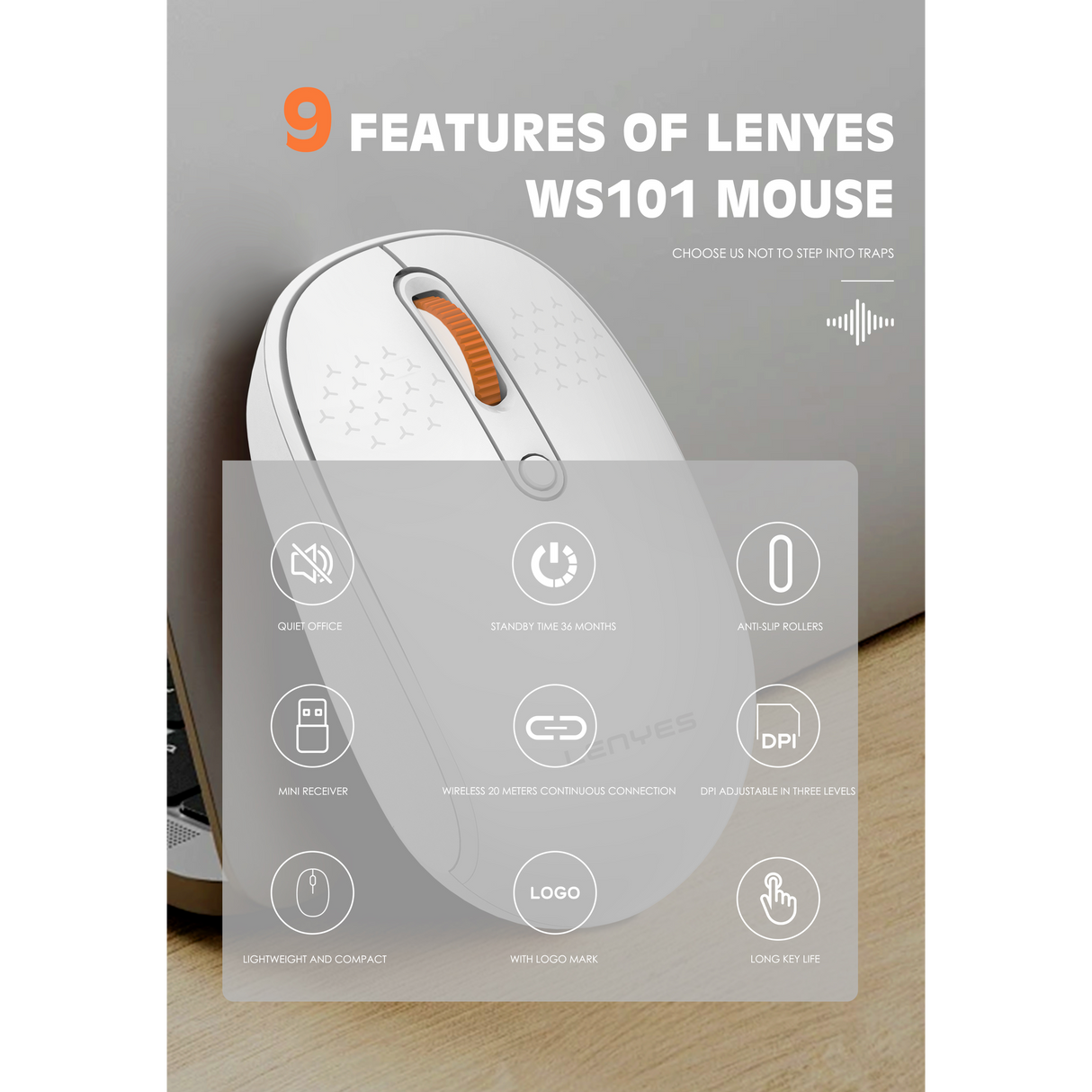 ماوس لاسلكي مريح