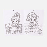 Coloring Book with 12 Color Pencils