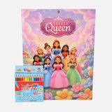 Coloring Book with 12 Color Pencils