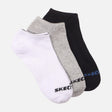 Ladies Non-Terry No Show Socks 3 Pairs
