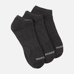 Men Non-Terry No Show Socks 3 Pairs