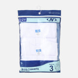 Boys Innerwear T-Shirt Round Neck 3 Pieces