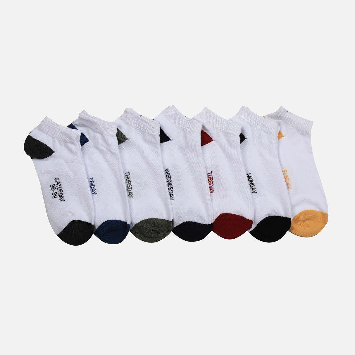 UNISEX SCHOOL WEEK SOCKS 7PRS