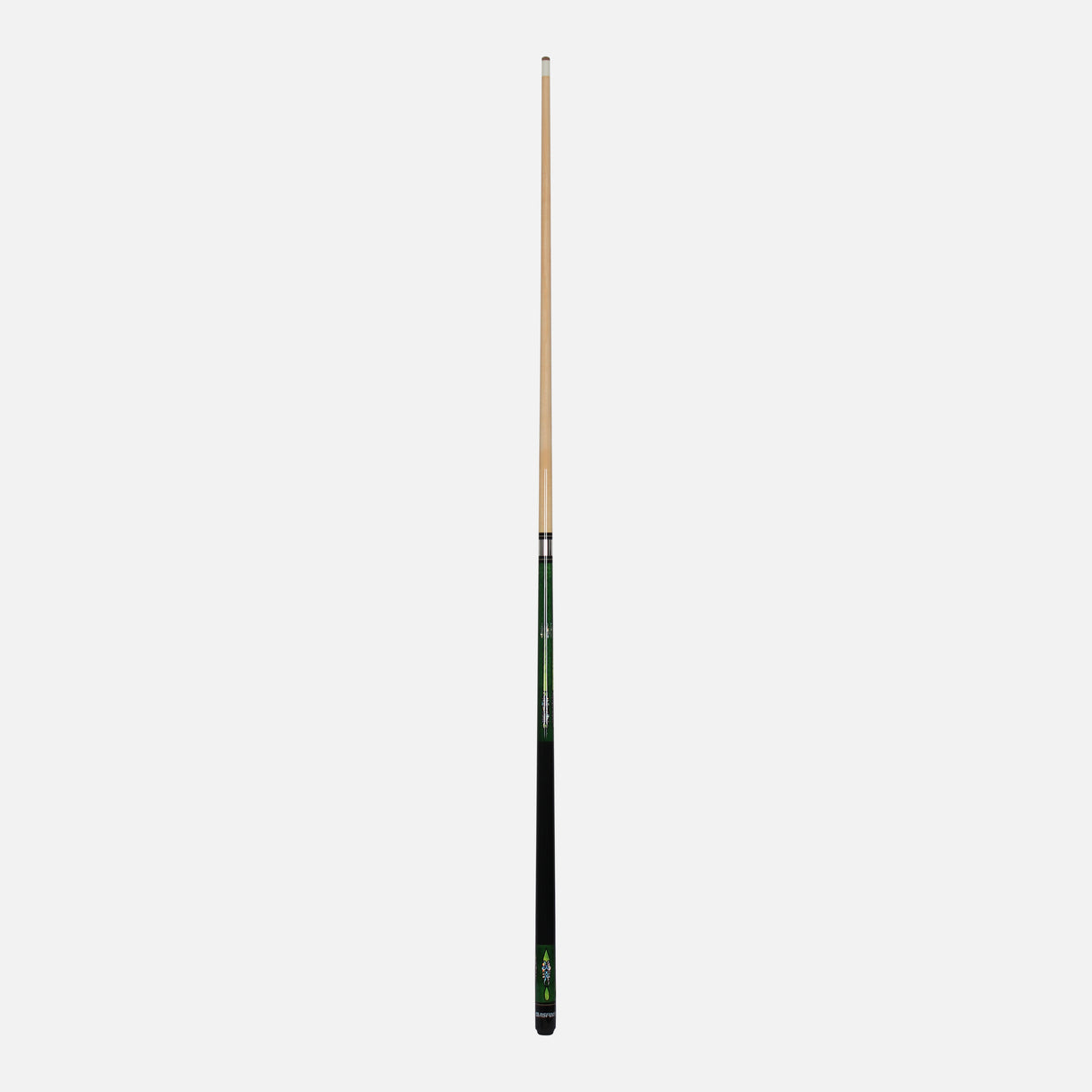 BILLIARD MAPLE CUE W/BAG GREEN/DCL BUTT