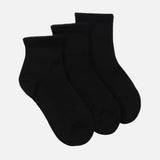 UNISEX SCHOOL QUARTER SOCK 3PRS