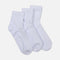 LADIES SCHOOL QUARTER SOCK 3PRS