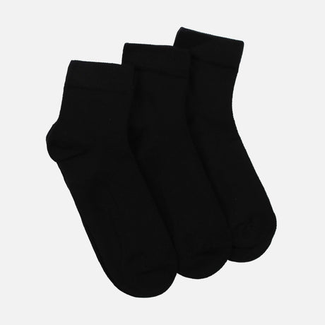 LADIES SCHOOL QUARTER SOCKS 3PRS