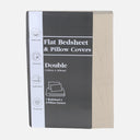 FLAT BED SHEET WITH PILLOW COVER