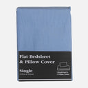 FLAT BED SHEET WITH PILLOW COVER
