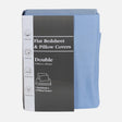 FLAT BED SHEET WITH PILLOW COVER