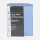 FLAT BED SHEET WITH PILLOW COVER