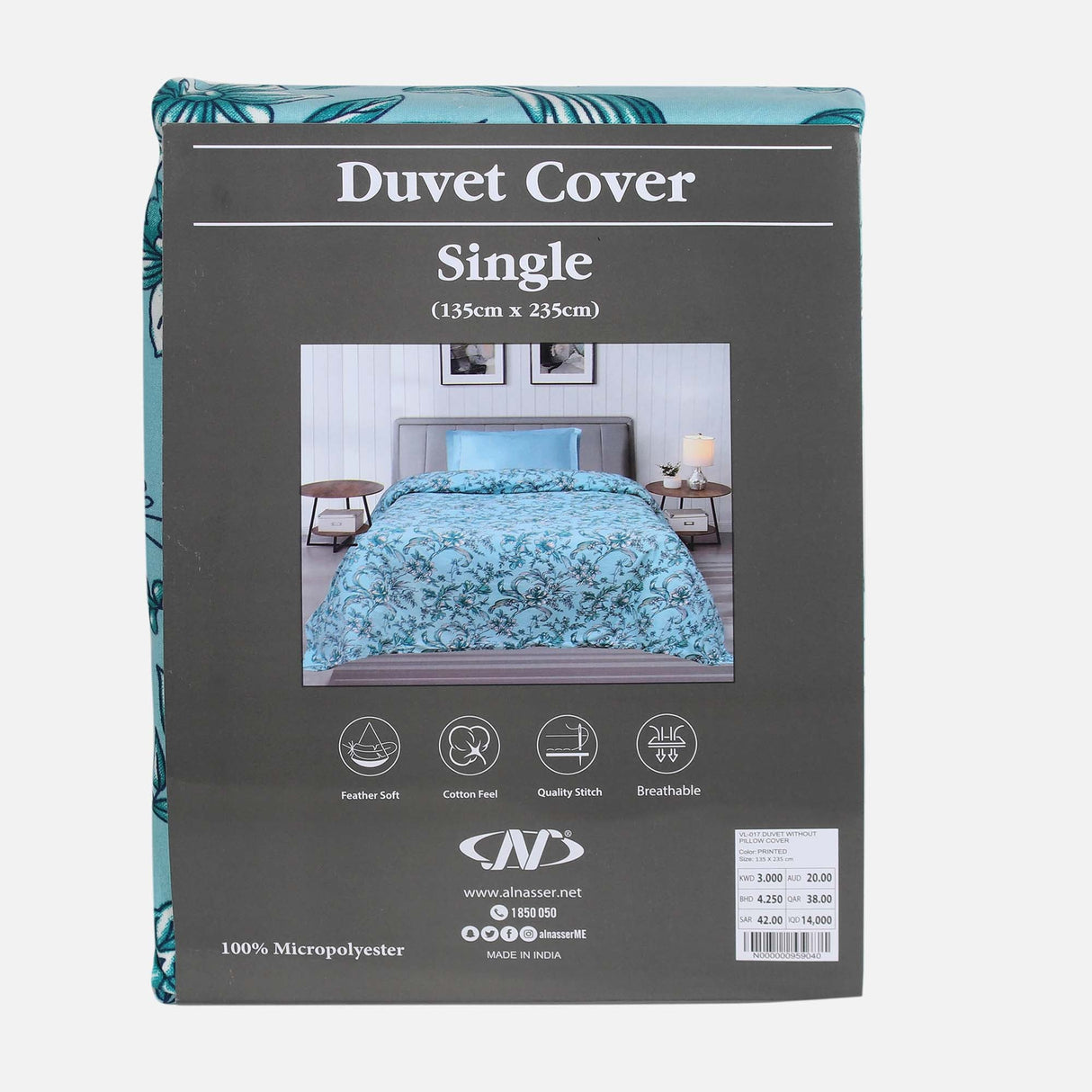 DUVET BED SHEET (135X235 CM)