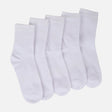 MEN SCHOOL CREW SOCK 5 PAIRS