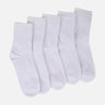MEN SCHOOL CREW SOCK 5 PAIRS