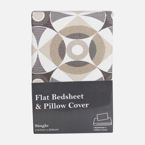 HONEY BRUSH SINGLE BED SHEET WITH 1 PILLOW COVER (60X88 CM)