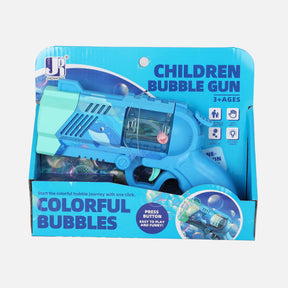8 HOLES ELECTRIC DOLPHIN BUBBLE GUN WITH LIGHT