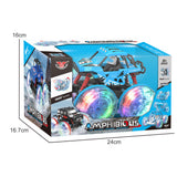 6 CHANNEL (AMPHIBIOUS) CLIMBING STUNT CAR LIGHT WHEEL