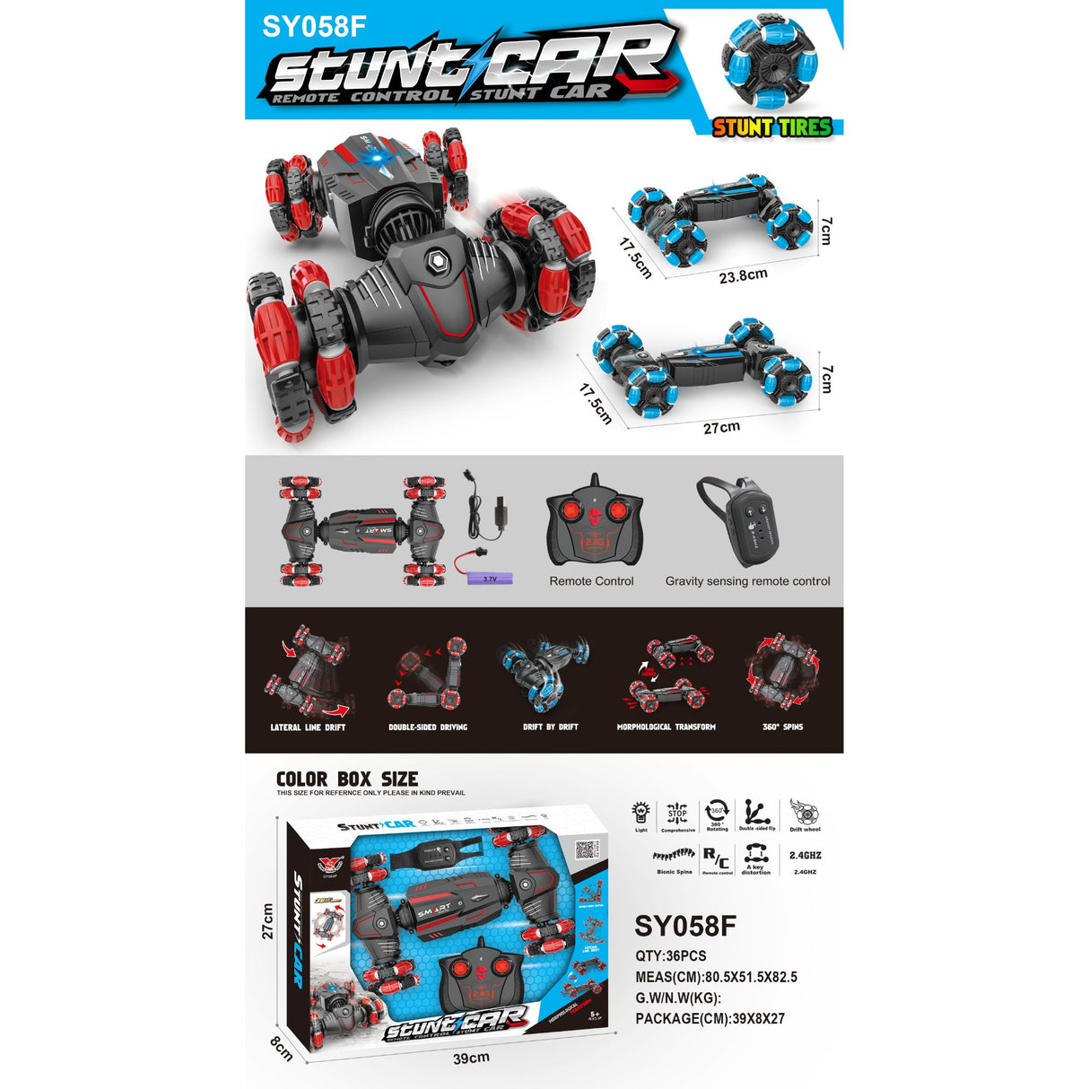 لعبة سيارة الأكشن تعمل بالتحكم عن بُعد