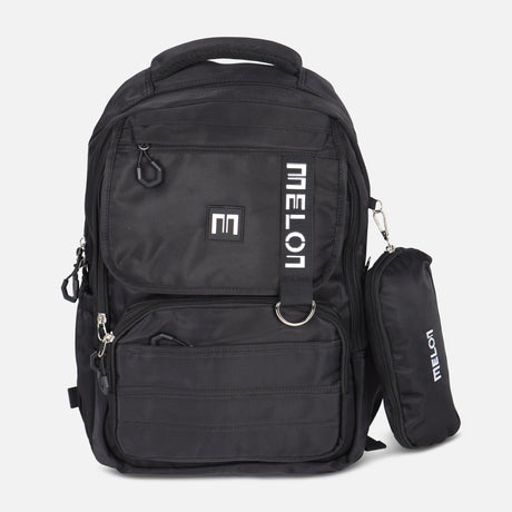 JUNIOR MELON SCHOOL BACKPACK +LONG SHAPE PENCIL CASE (30*45*18CM)