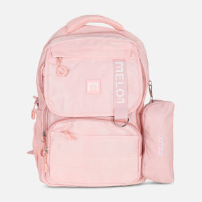 JUNIOR MELON SCHOOL BACKPACK +LONG SHAPE PENCIL CASE (30*45*18CM)