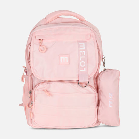 JUNIOR MELON SCHOOL BACKPACK +LONG SHAPE PENCIL CASE (30*45*18CM)