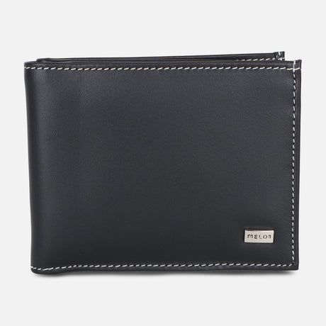 MEN BI-FOLD LEATHER WALLET
