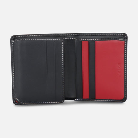 MEN BI-FOLD LEATHER WALLET