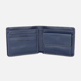 MEN BI-FOLD LEATHER WALLET WITH COIN POCKET