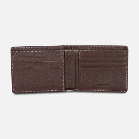 MEN BI-FOLD LEATHER WALLET