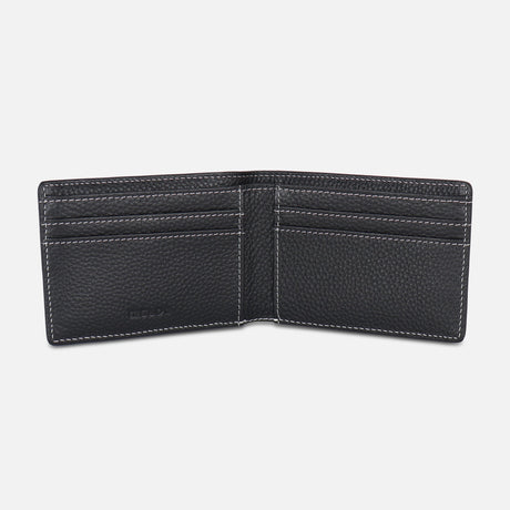 MEN BI-FOLD LEATHER WALLET