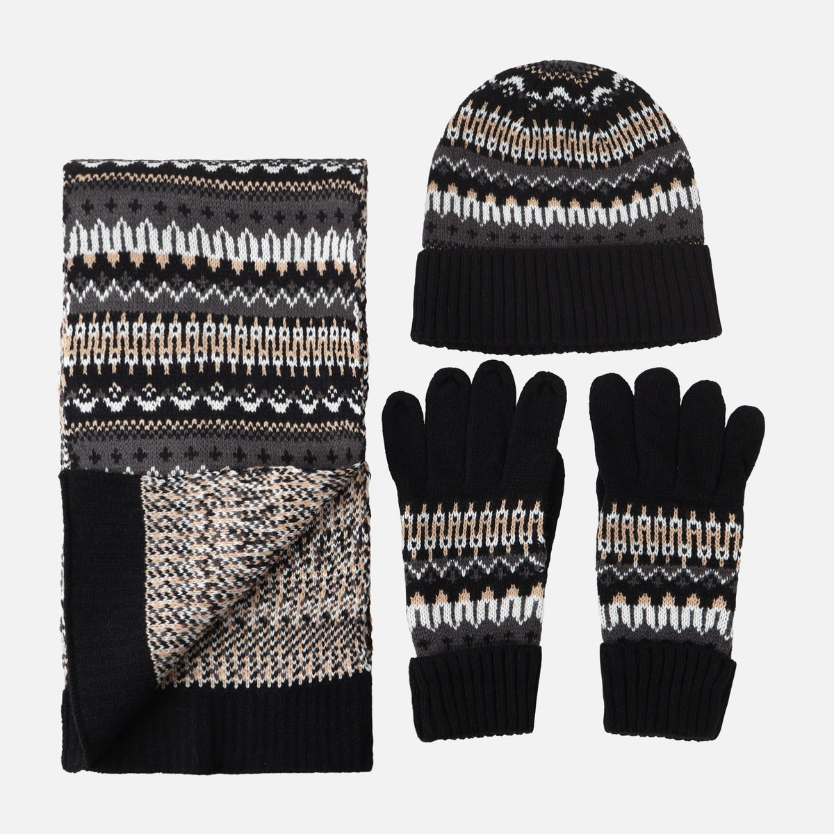 MEN CAP, SCARF AND GLOVES SET