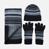 MEN CAP, SCARF AND GLOVES SET