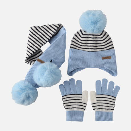 GIRLS CAP, SCARF AND GLOVES SET