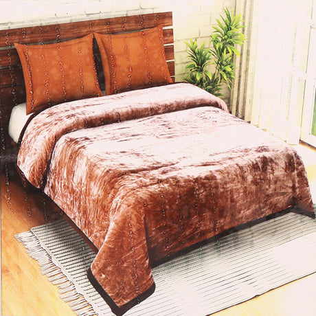 Solid Semi Cloudy Blanket Single Ply