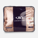 Solid Semi Cloudy Blanket Single Ply