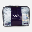 Solid Semi Cloudy Blanket Single Ply