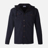 MEN HOODED LONG SLEEVE SHIRT WITH COLLAR