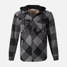 MEN HOODED LONG SLEEVE SHIRT WITH COLLAR