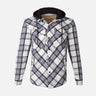 MEN HOODED LONG SLEEVE SHIRT WITH COLLAR