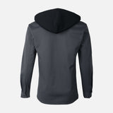 MEN LONG SLEEVE SHIRT WITH HOOD