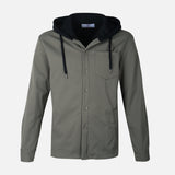 MEN LONG SLEEVE SHIRT WITH HOOD