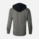 MEN LONG SLEEVE SHIRT WITH HOOD