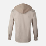 MEN LONG SLEEVE SHIRT WITH HOOD