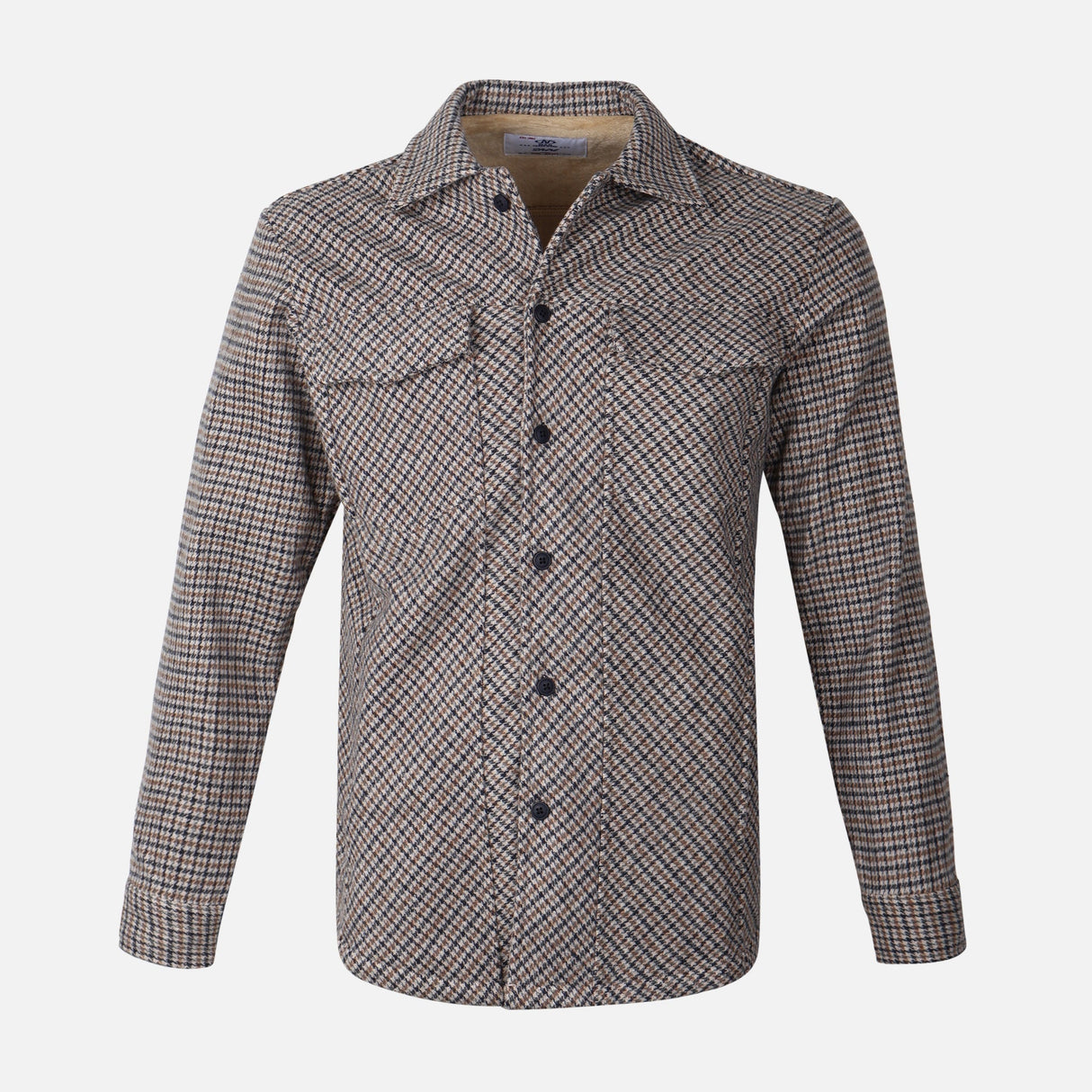 MEN LONG SLEEVE SHIRT SPREAD COLLAR