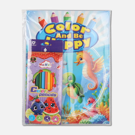 COLOUR PENCIL & BOOK SET