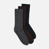Men Diabetic Hand Linked Bamboo Crew Socks