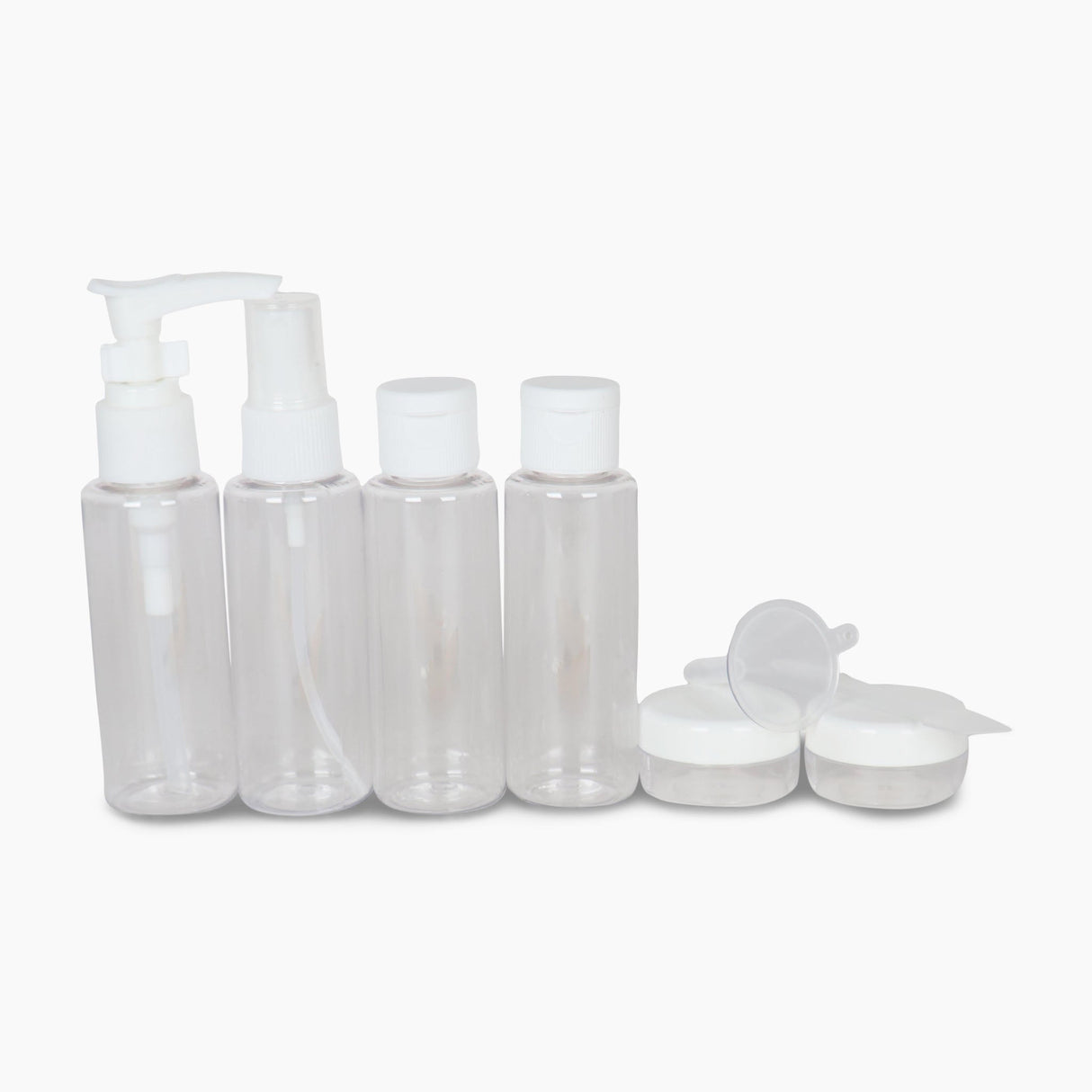 TRAVEL BOTTLE SET 8 PIECES 50 ML